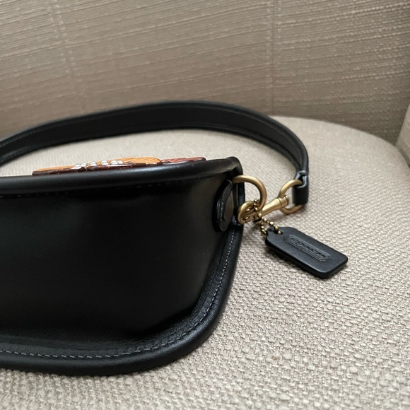 Coach Swinger 20 in Colour Black customized New - Picture 9 of 14